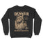 Denver Crewneck in Black - back view