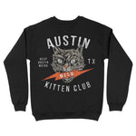 Austin Kitten Club Crewneck Black back