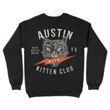 Austin Kitten Club Crewneck Black back