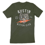 Austin T-Shirt in Military Green - back view