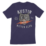 Austin Kitten Club T-Shirt Navy back