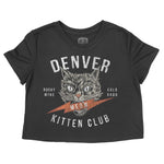 Denver Kitten Club Cropped Tee Black front