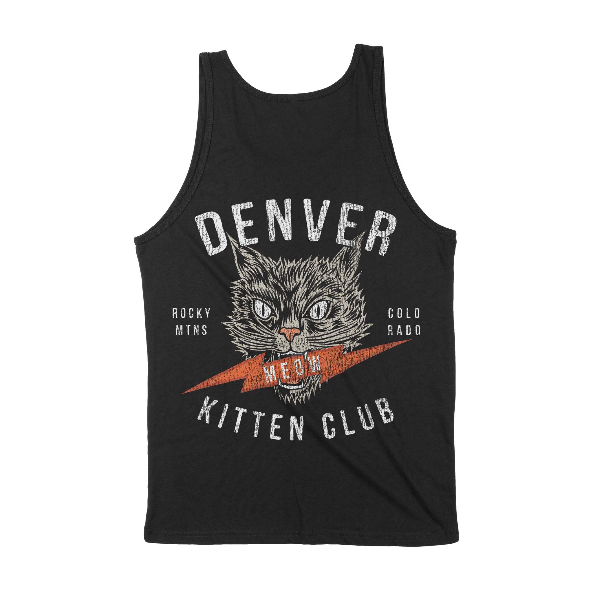 Denver Kitten Club Tank Top Black back