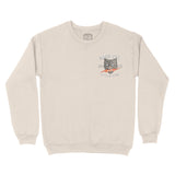 Miami Kitten Club Crewneck in Natural - front view