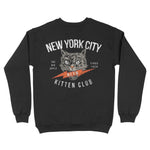 New York Crewneck in Black - back view