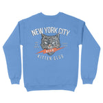 New York Crewneck in Carolina Blue - back view