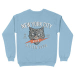 New York Kitten Club Crewneck Light Blue back