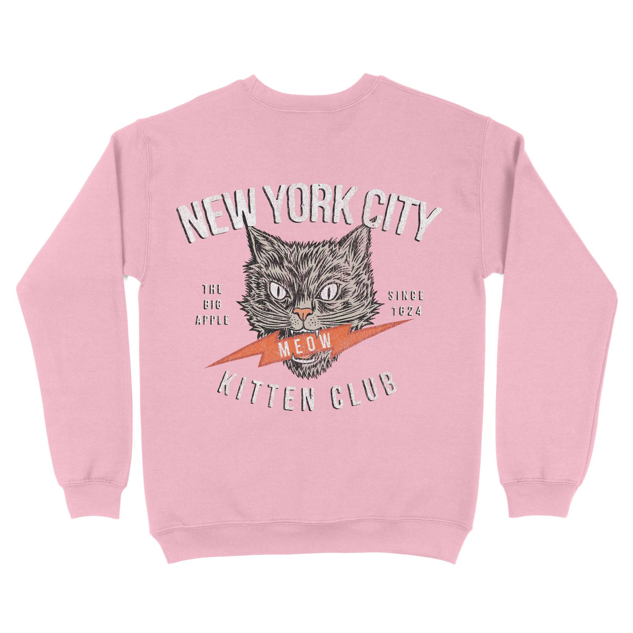New York Kitten Club Crewneck Light Pink back