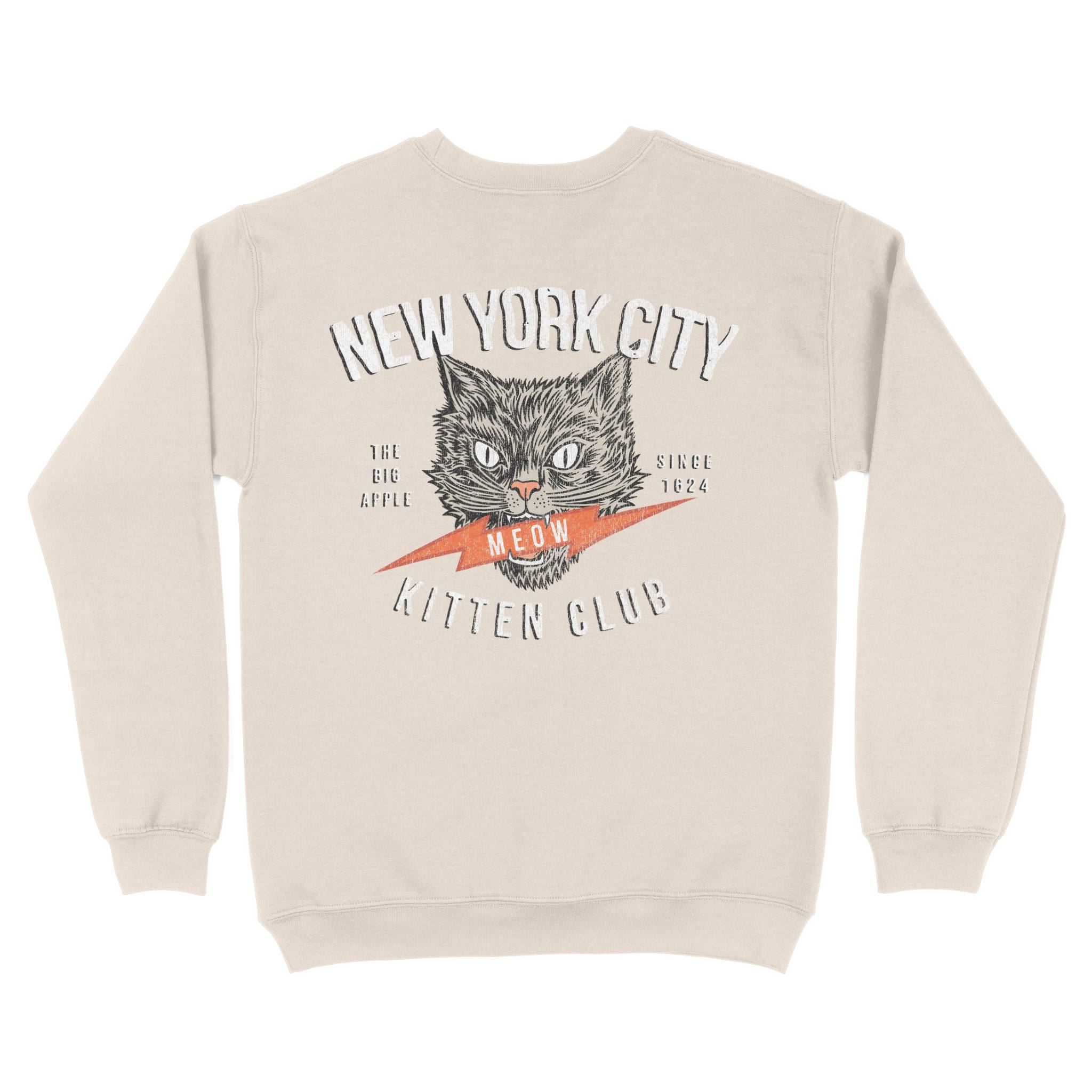 New York Crewneck in Natural - back view