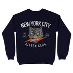 New York Kitten Club Crewneck Navy back