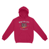 New York Kitten Club Hoodie Heliconia front