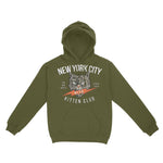 New York Hoodie in Military Green - front view