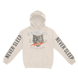 New York Hoodie in Natural - front-sleeves view