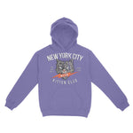 New York Hoodie in Violet - front view