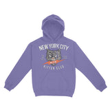 New York Hoodie in Violet - front view