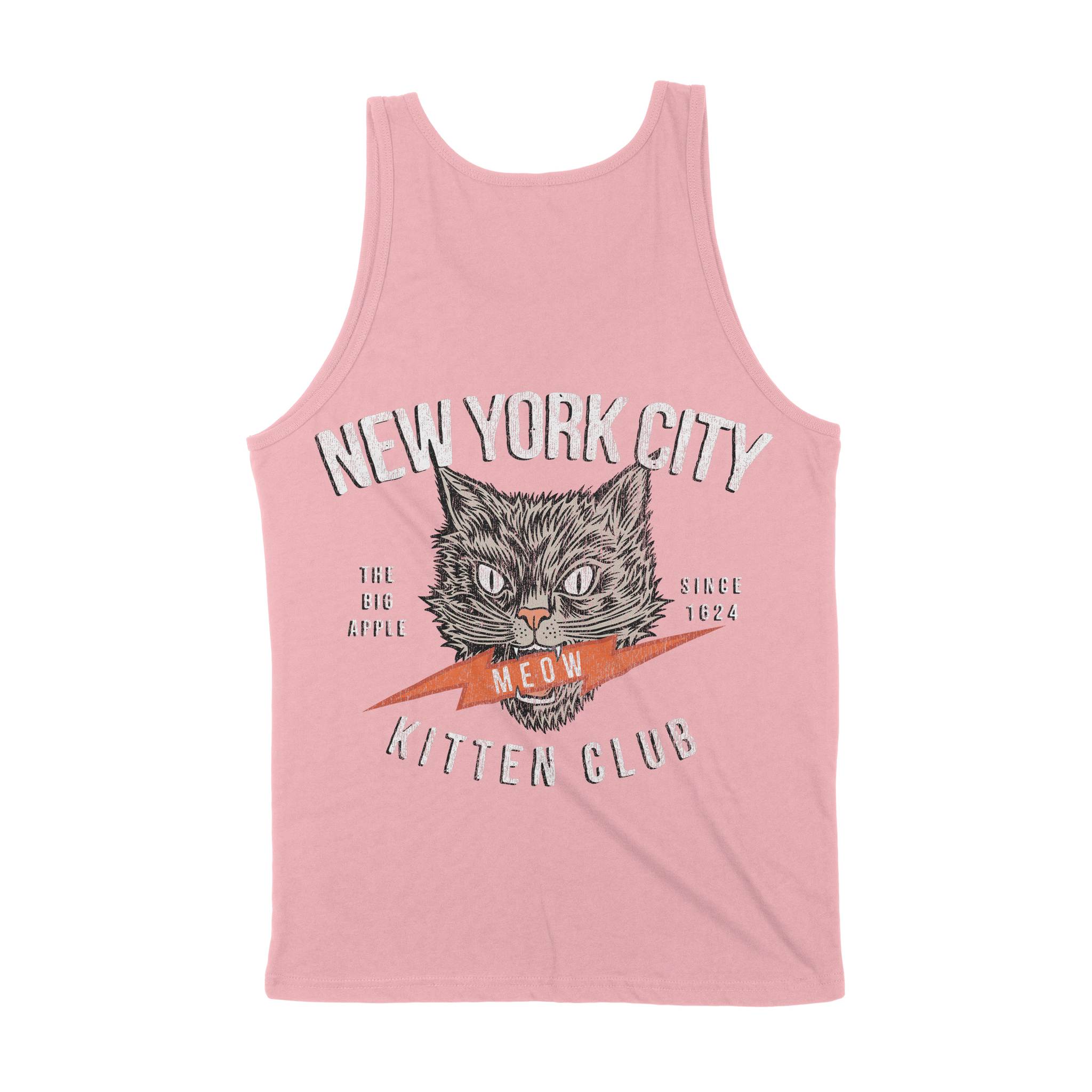 New York Kitten Club Tank Top Pink back