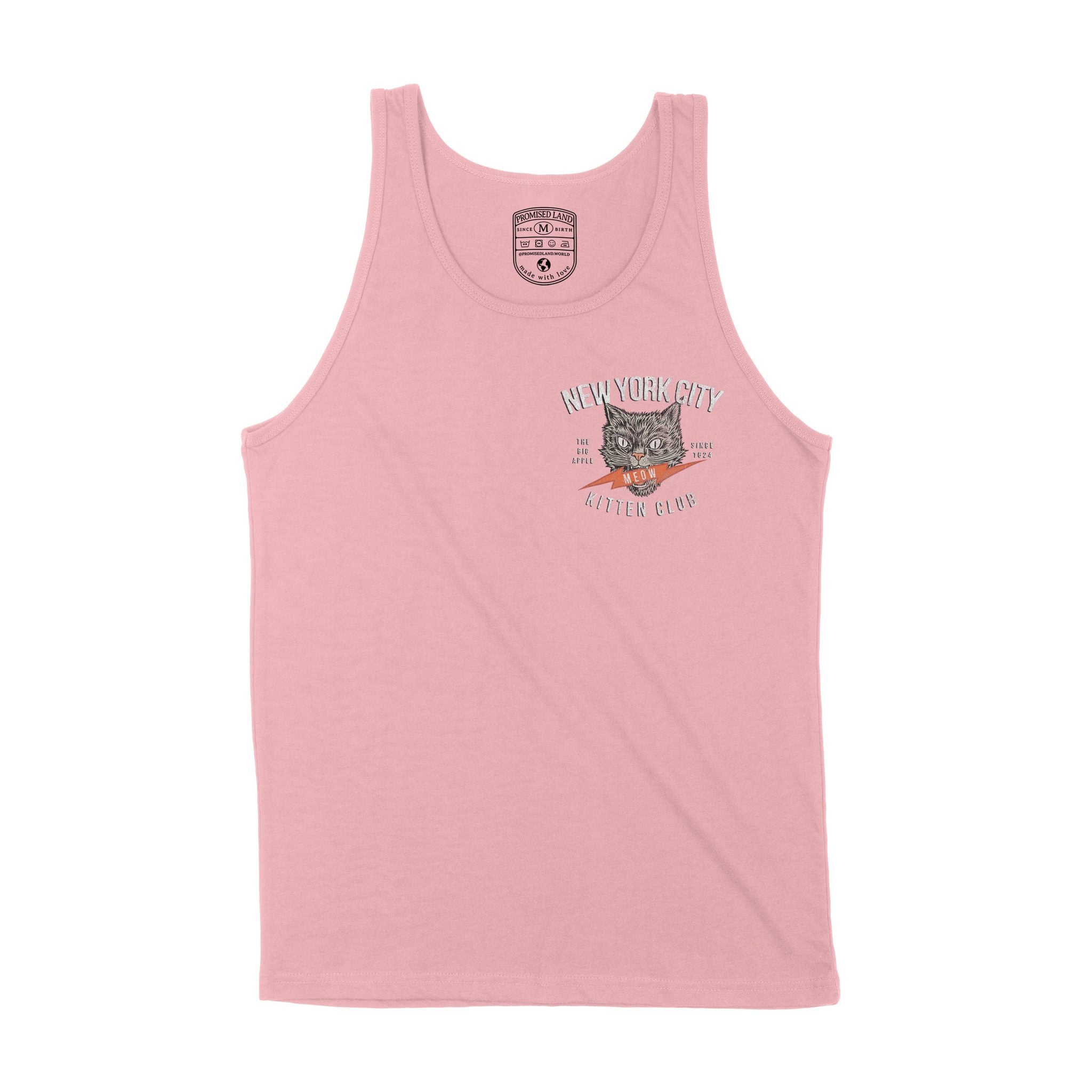 New York Kitten Club Tank Top Pink front