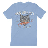 New York Kitten Club T-Shirt Carolina Blue back