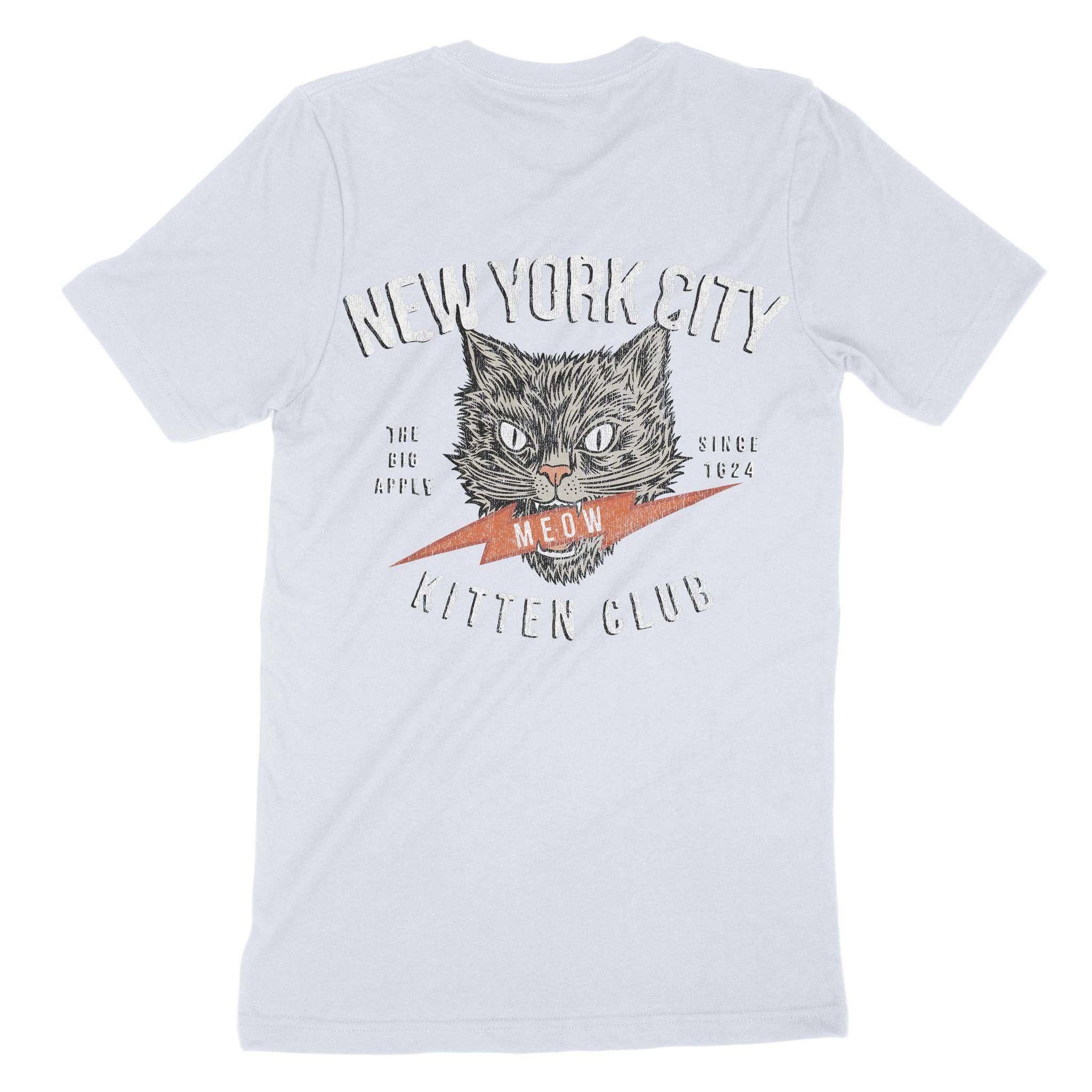 New York Kitten Club T-Shirt Light Blue back