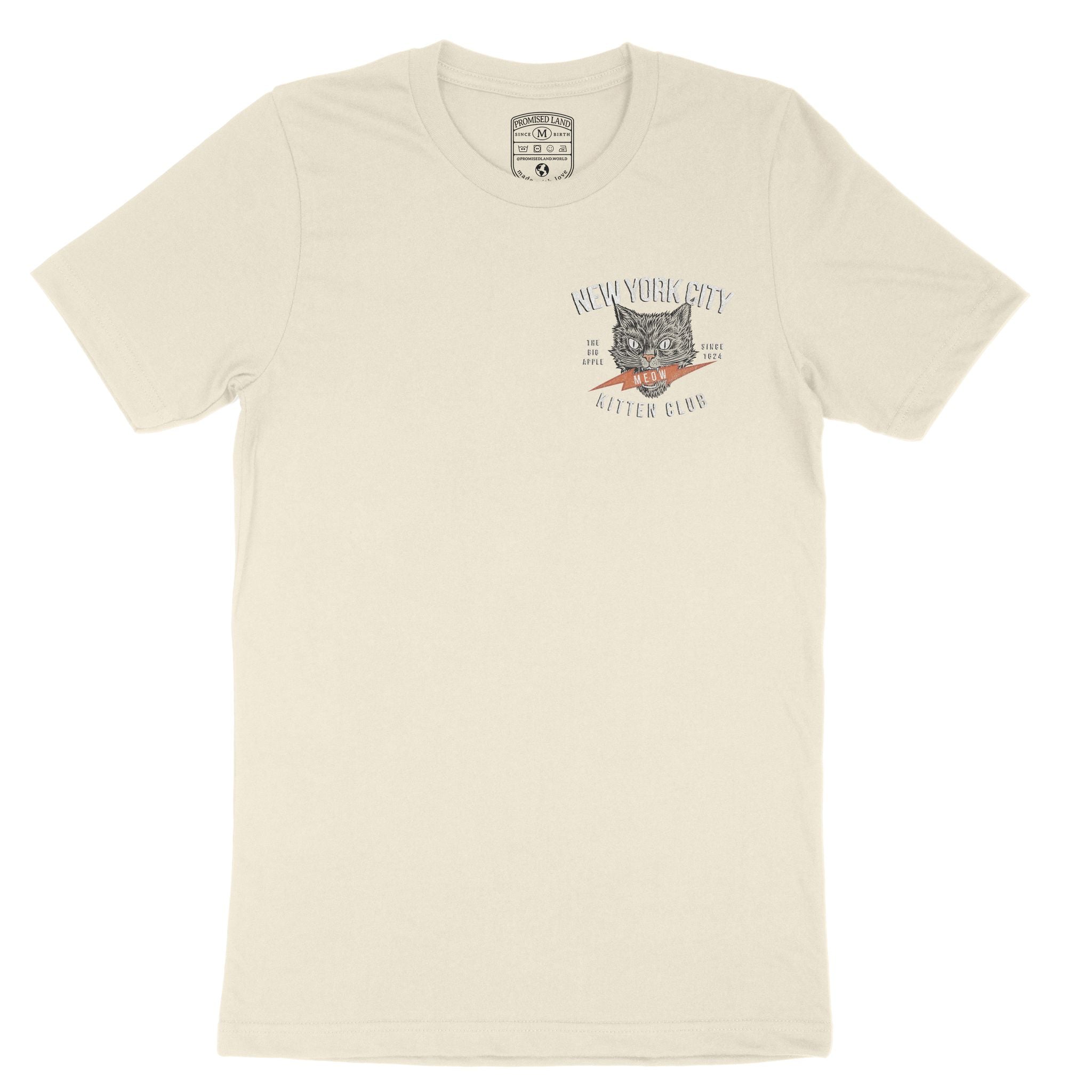 New York Kitten Club T-Shirt Natural front