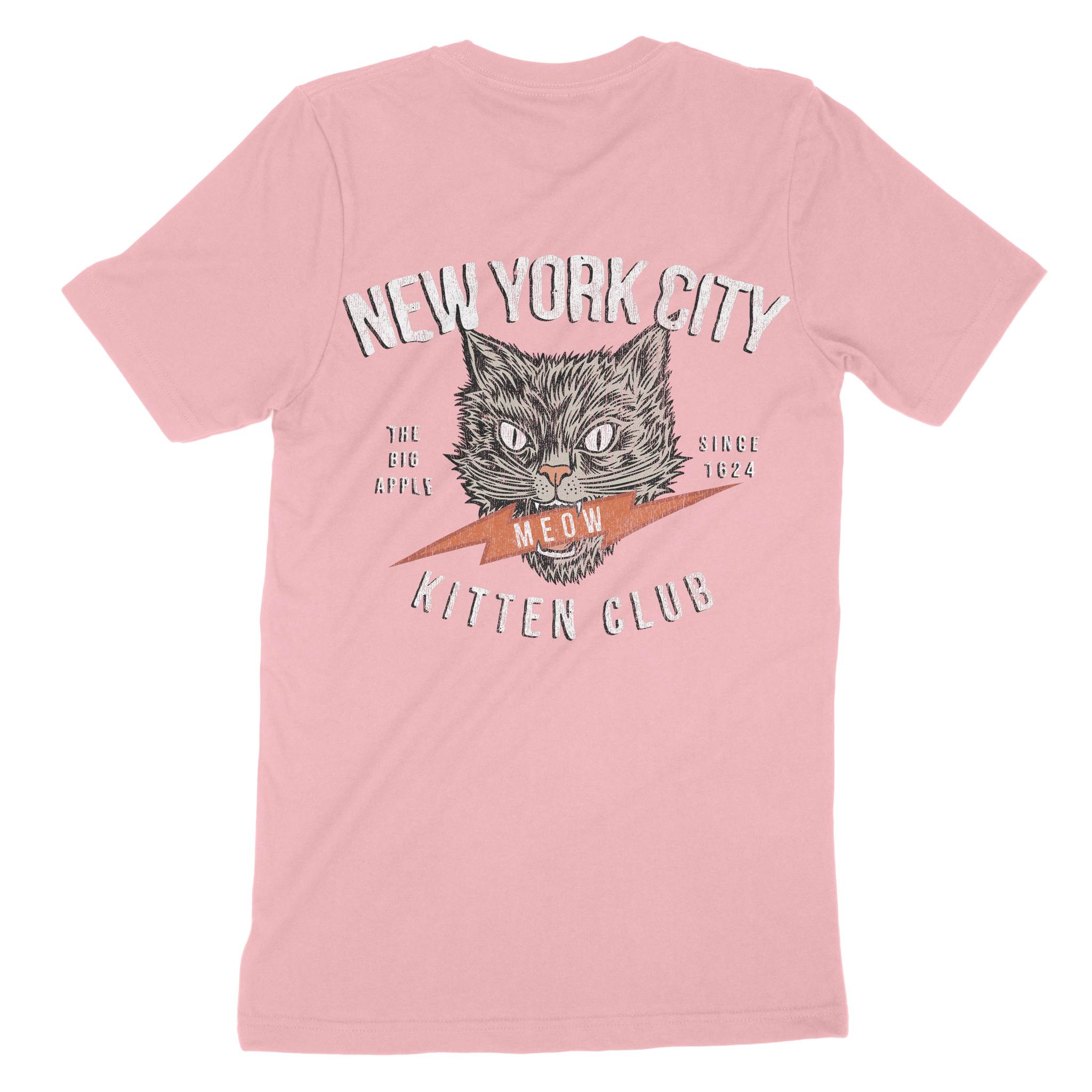 New York Kitten Club T-Shirt Pink back