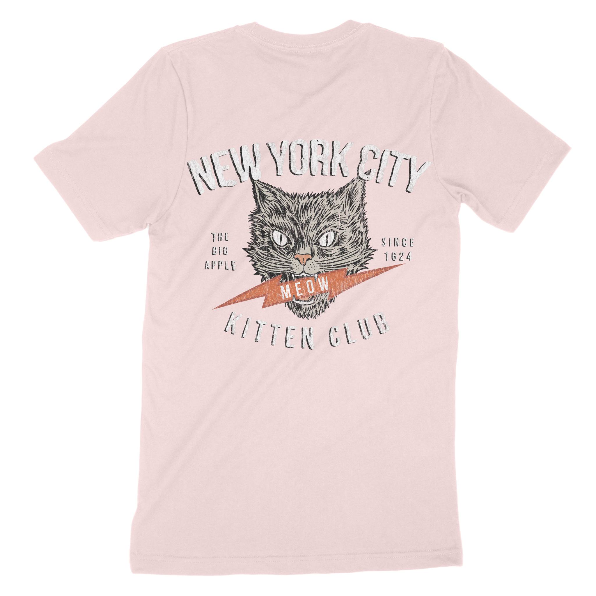 New York Kitten Club T-Shirt Soft Pink back