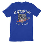New York Kitten Club T-Shirt True Royal back