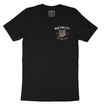 New York Kitten Club T-Shirt Vintage Black front