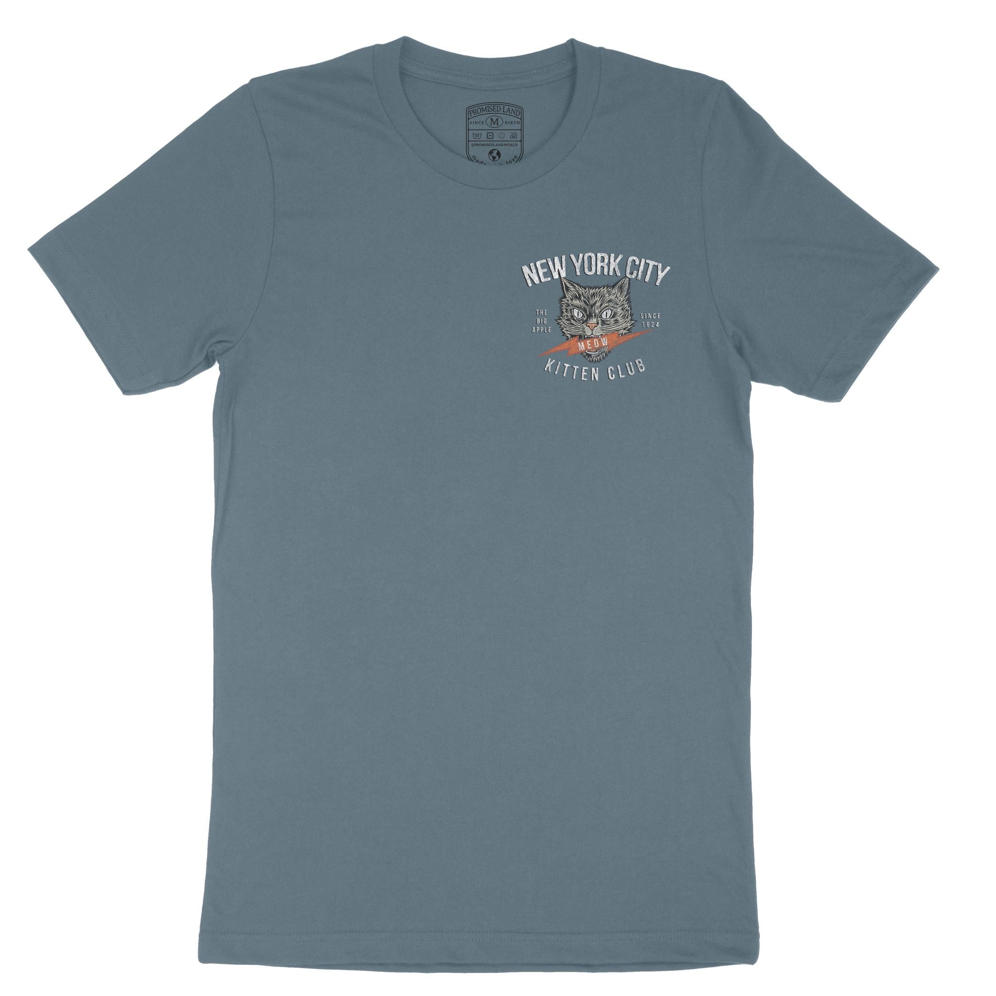 New York Kitten Club T-Shirt Vintage Navy front