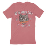 New York Kitten Club T-Shirt Vintage Red back