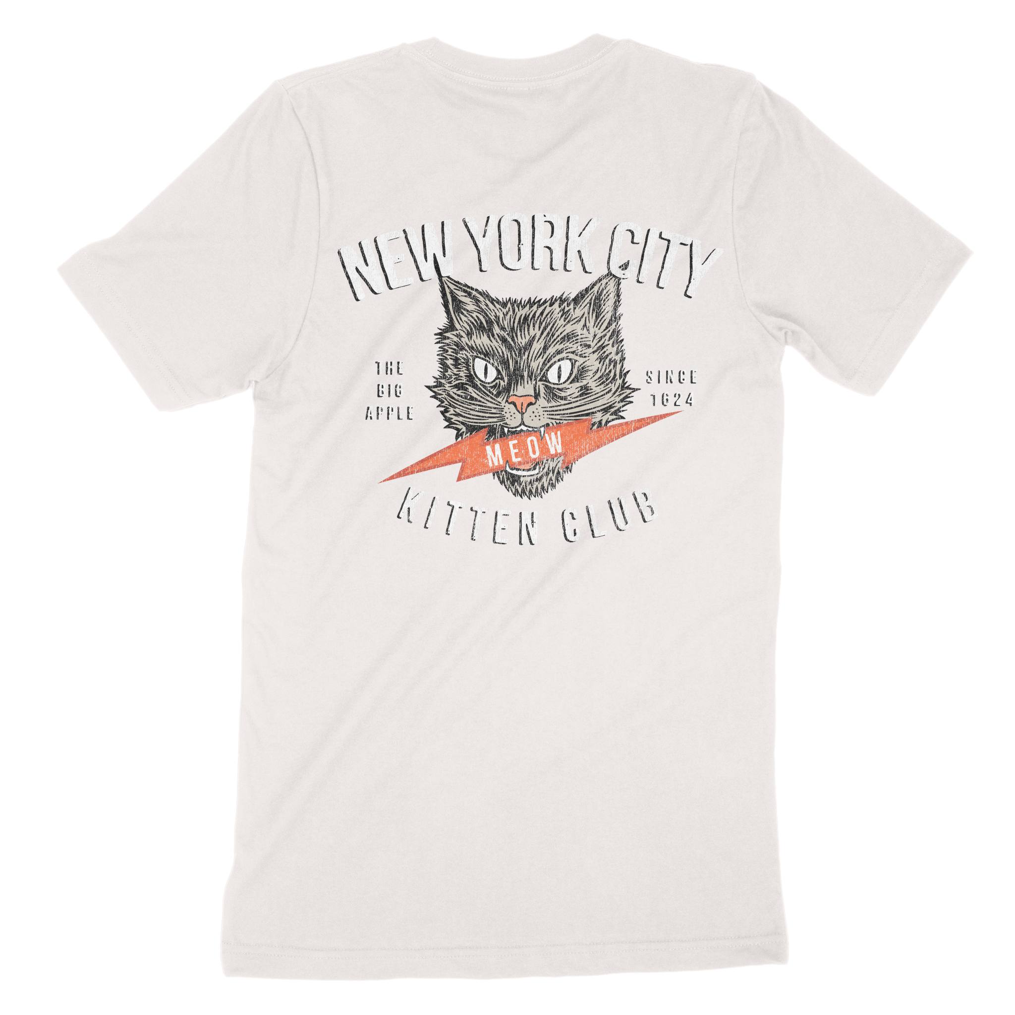 New York Kitten Club T-Shirt in Vintage - back view
