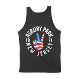 Asbury Park Peace Lover Tank Top in Black - back view