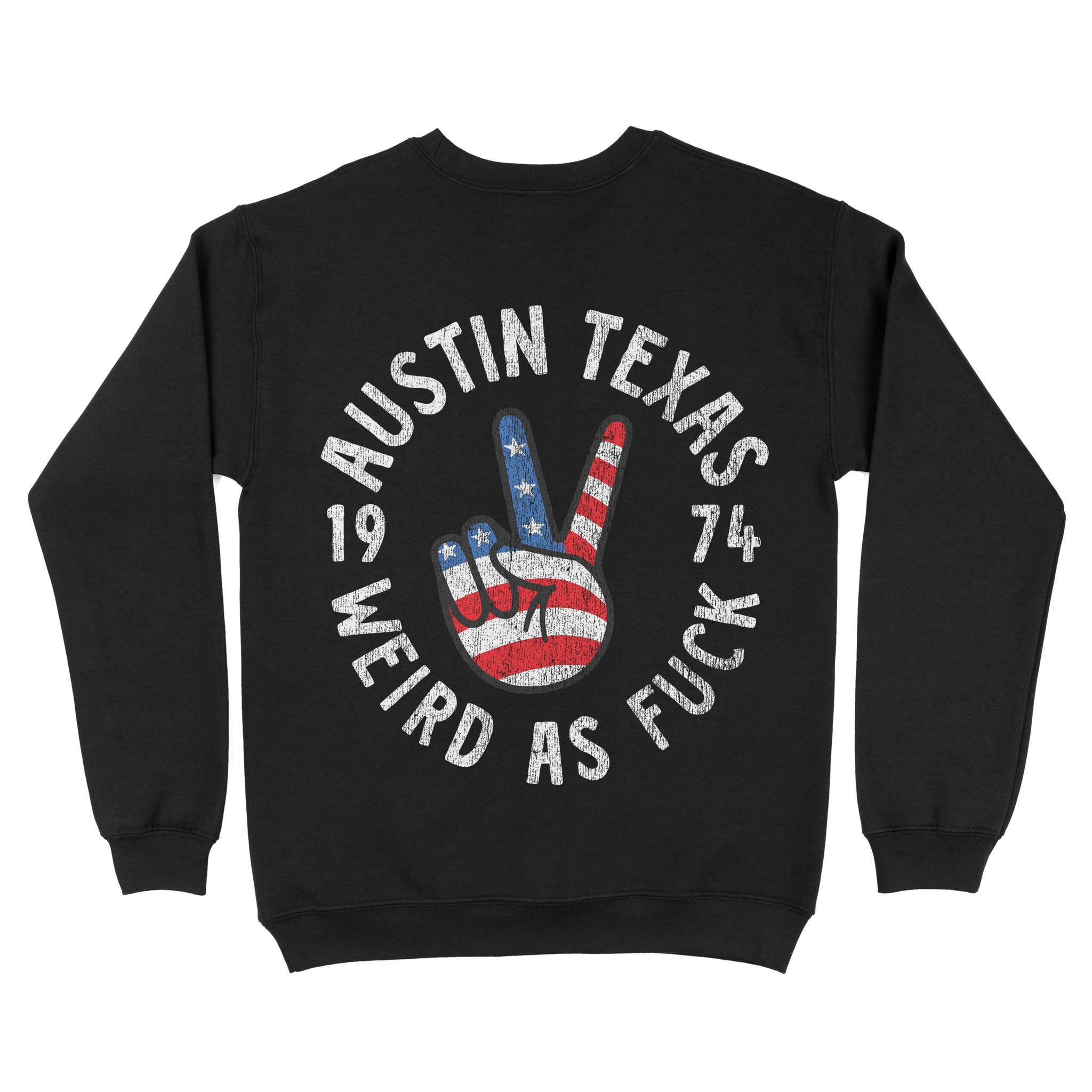 Austin Peace Lover Crewneck Black back