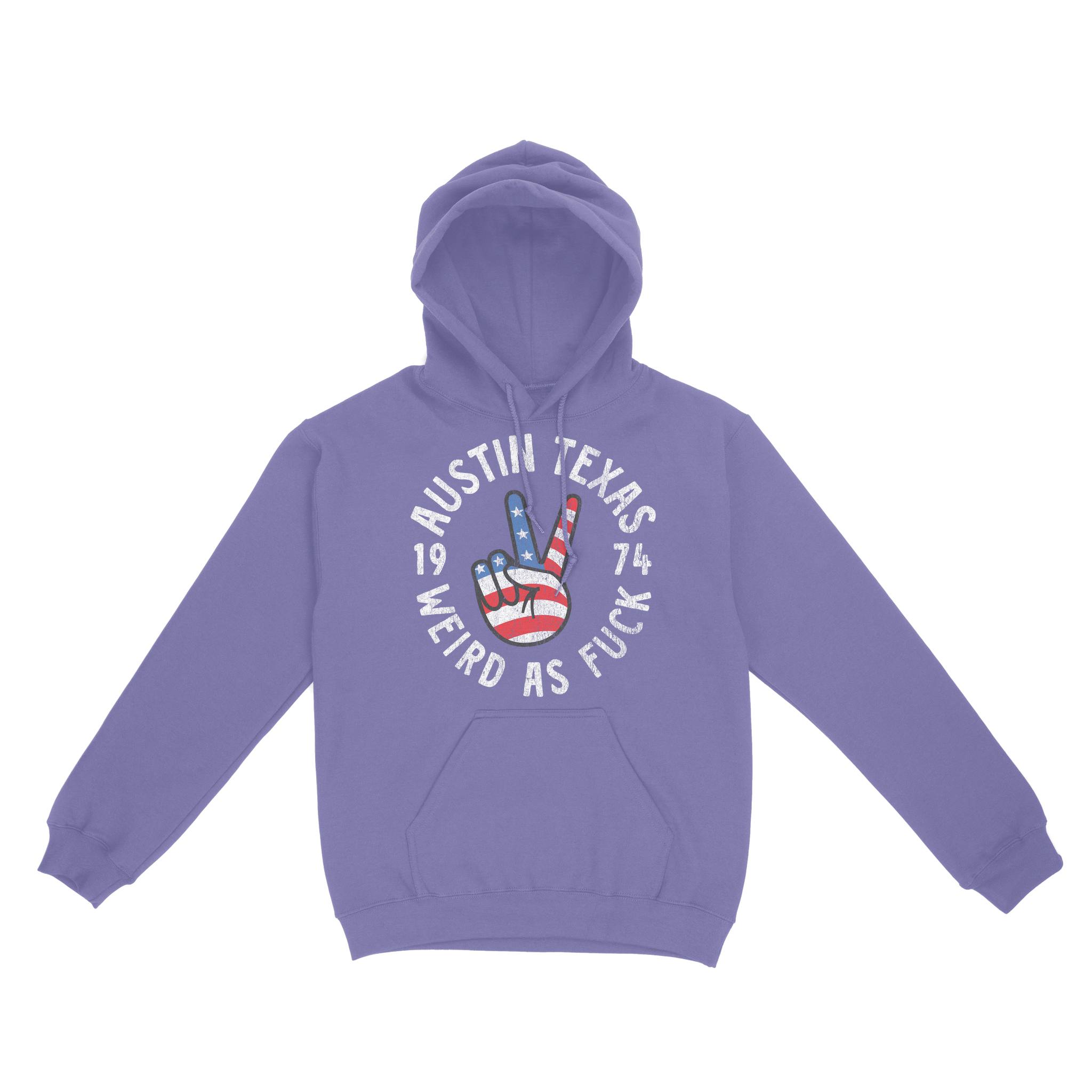 Austin Hoodie in Violet - front view