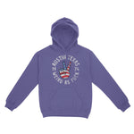 Austin Peace Lover Hoodie Violet front