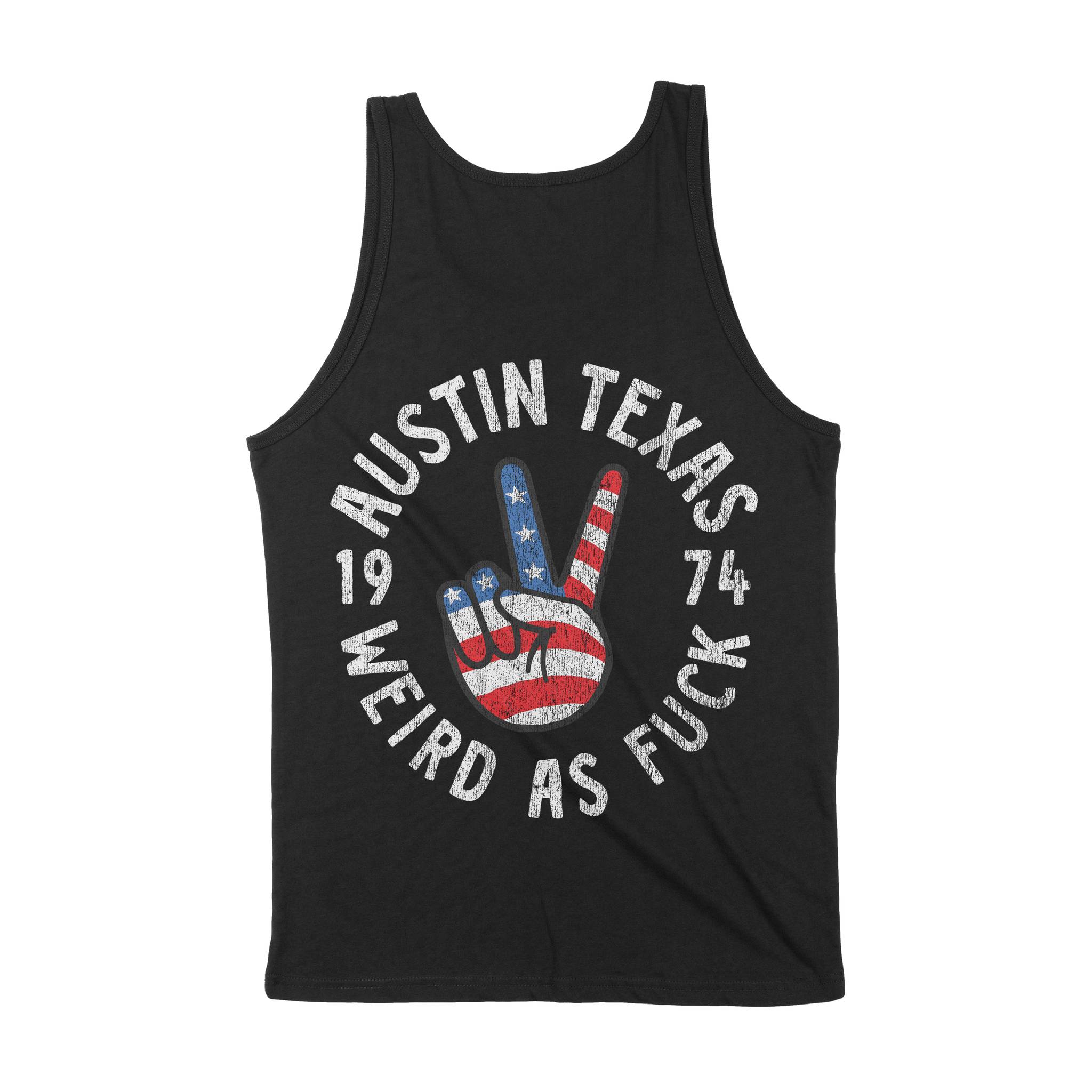 Austin Peace Lover Tank Top Black back