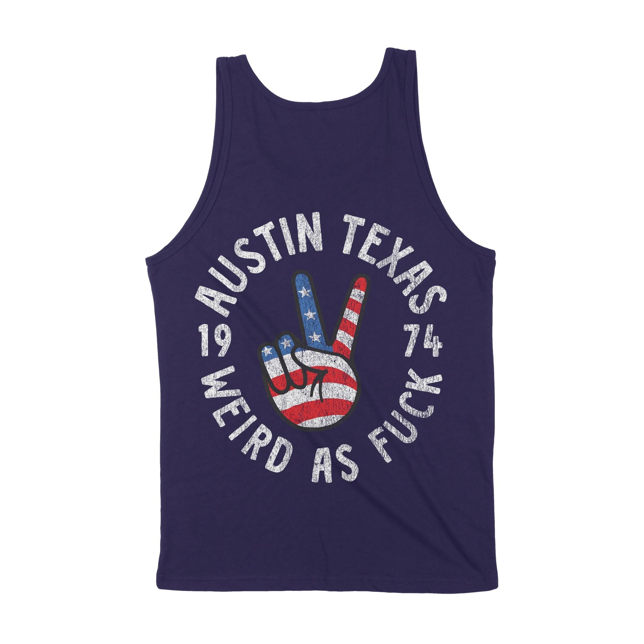 Austin Peace Lover Tank Top Navy back