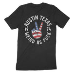 Austin Peace Lover T-Shirt Black back