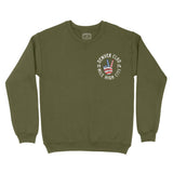 Denver Crewneck in Military Green - front view