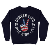 Denver Peace Lover Crewneck Navy back