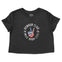 Denver Cropped Tee in Black - front view