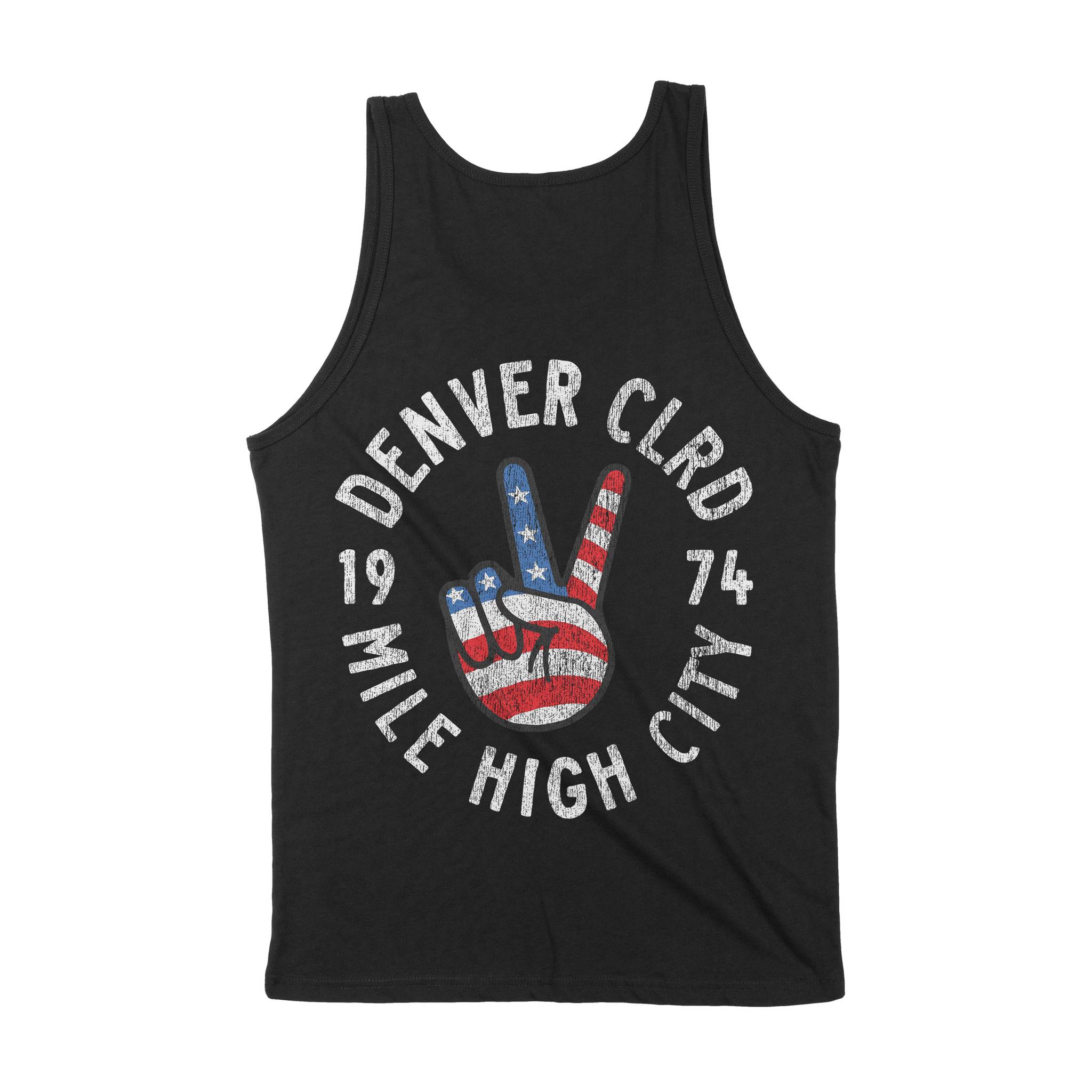 Denver Peace Lover Tank Top Black back