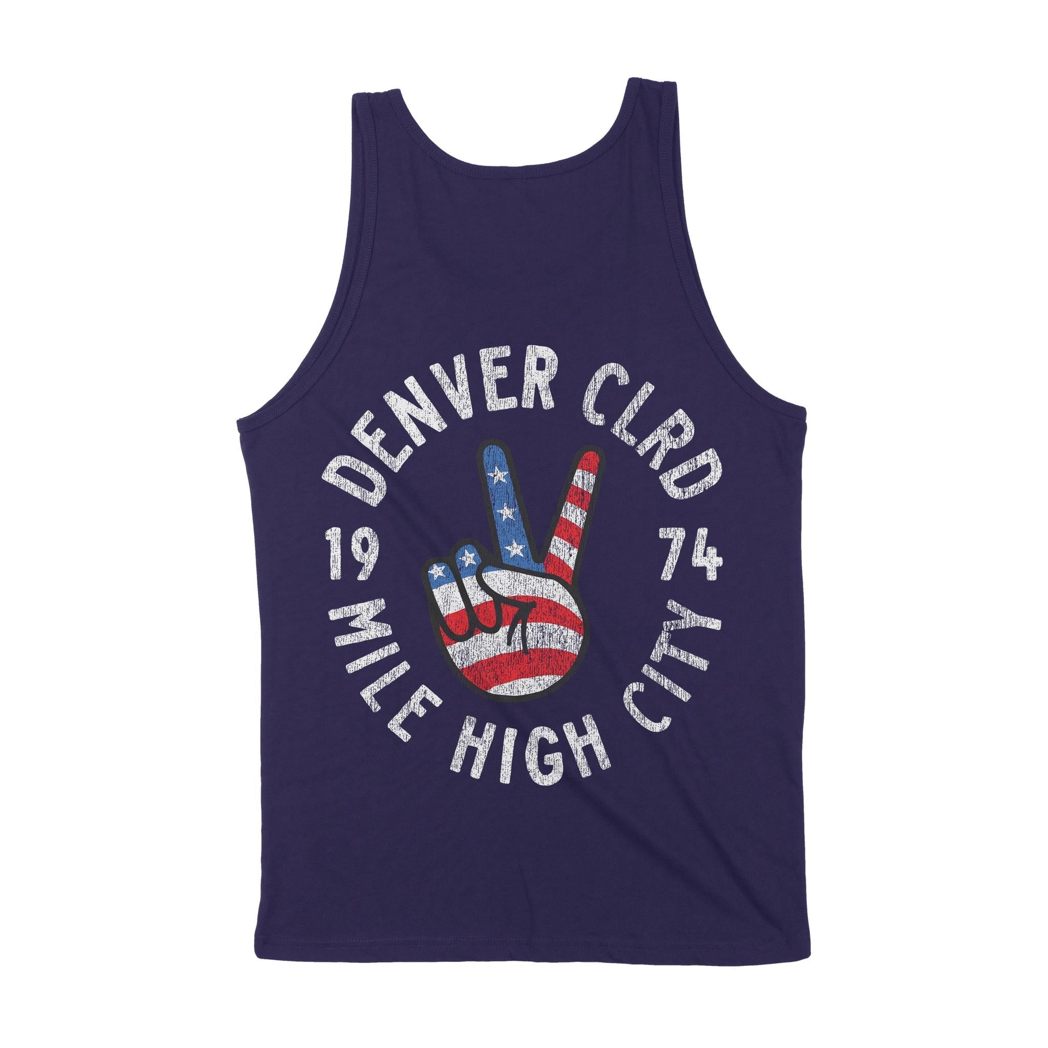 Denver Peace Lover Tank Top Navy back
