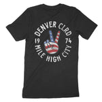 Denver Peace Lover T-Shirt Black back