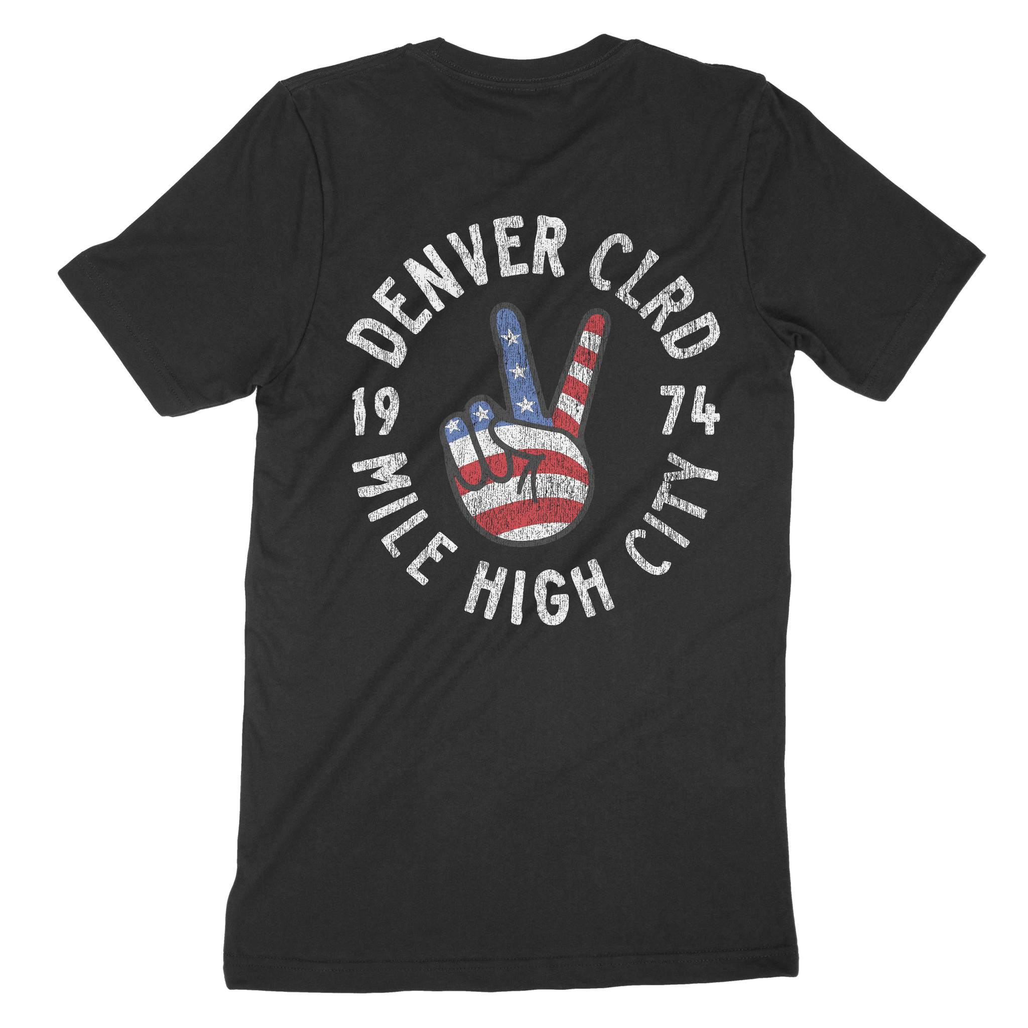 Denver Peace Lover T-Shirt Black back