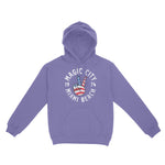 Miami Hoodie in Violet - front view