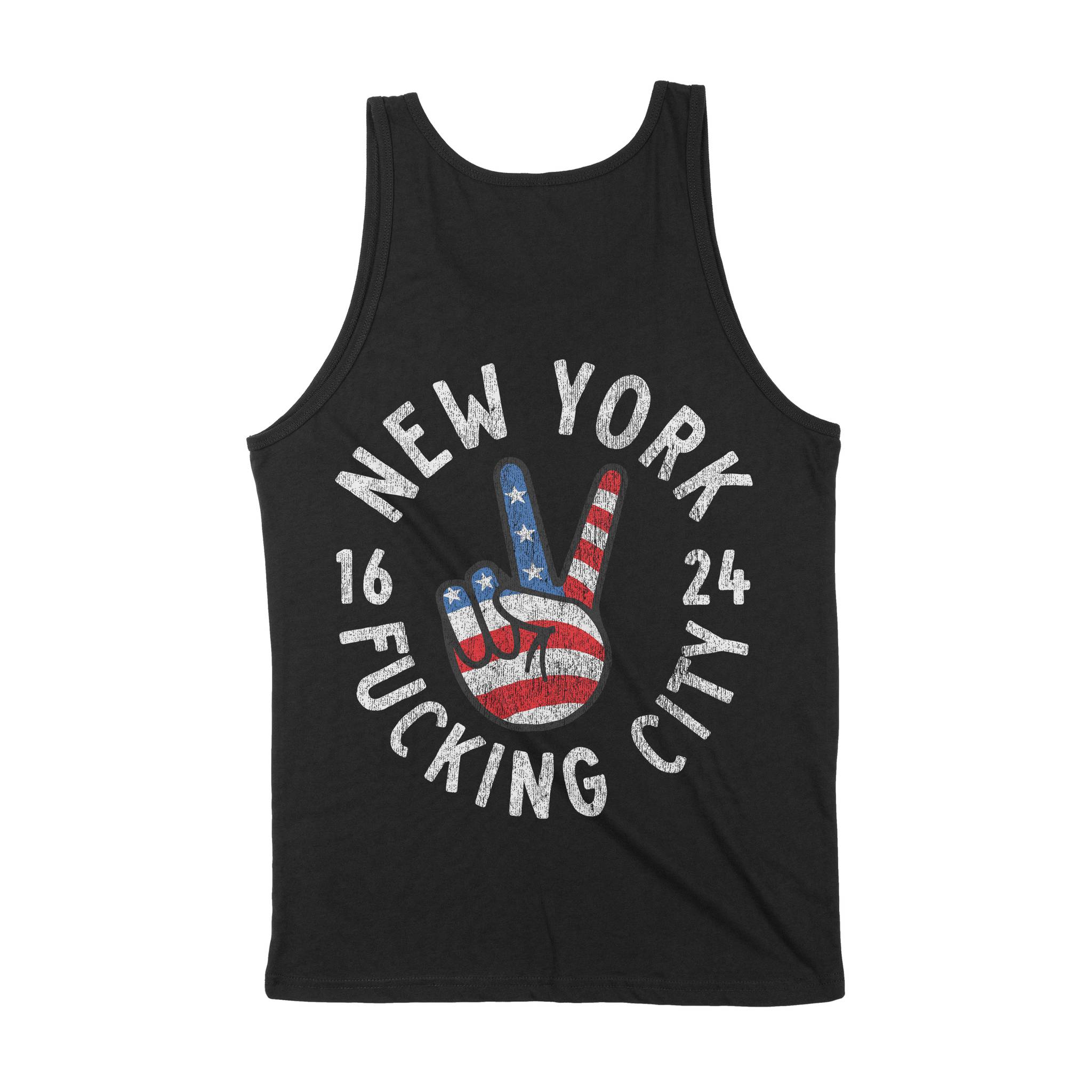 New York Peace Lover Tank Top Black back