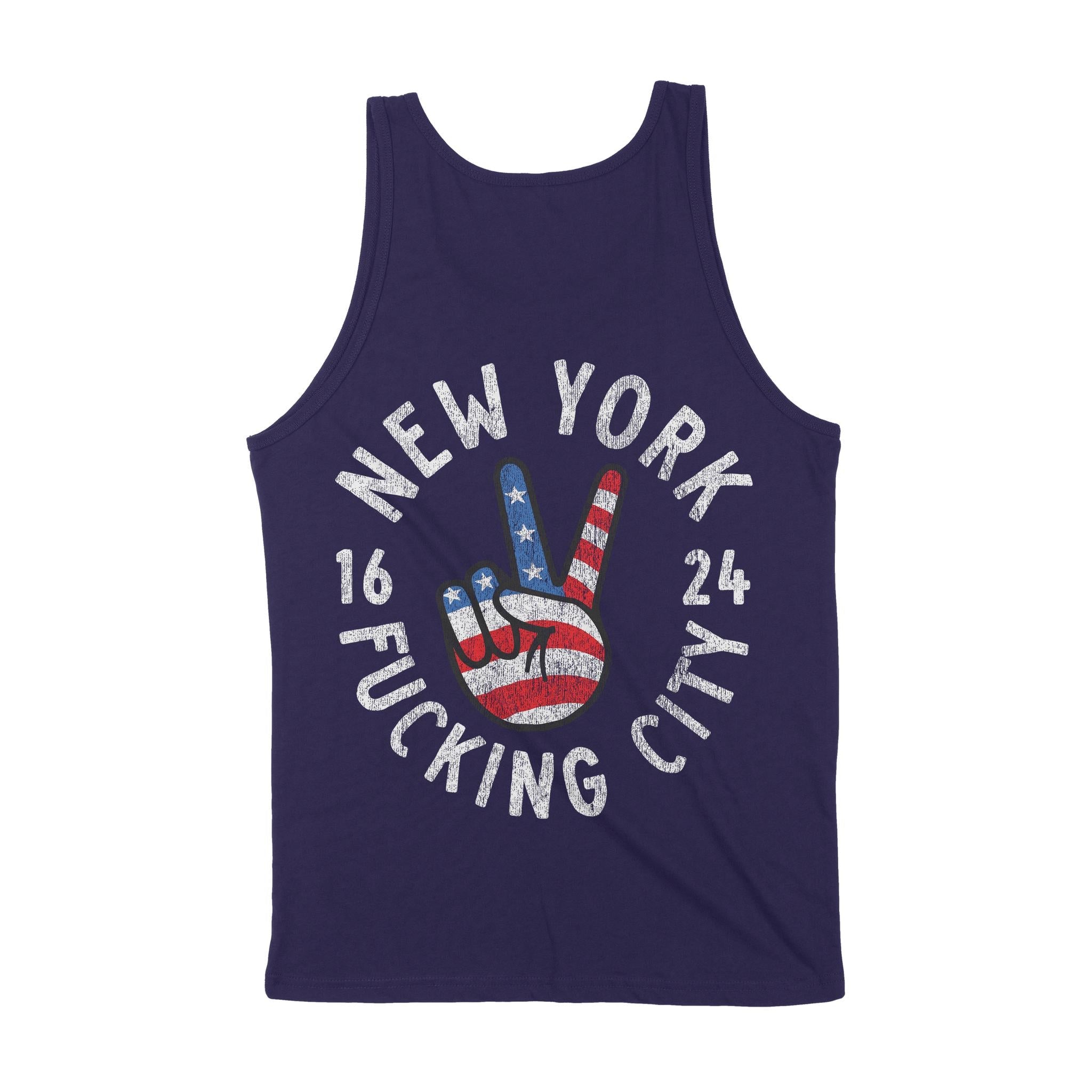 New York Peace Lover Tank Top Navy back