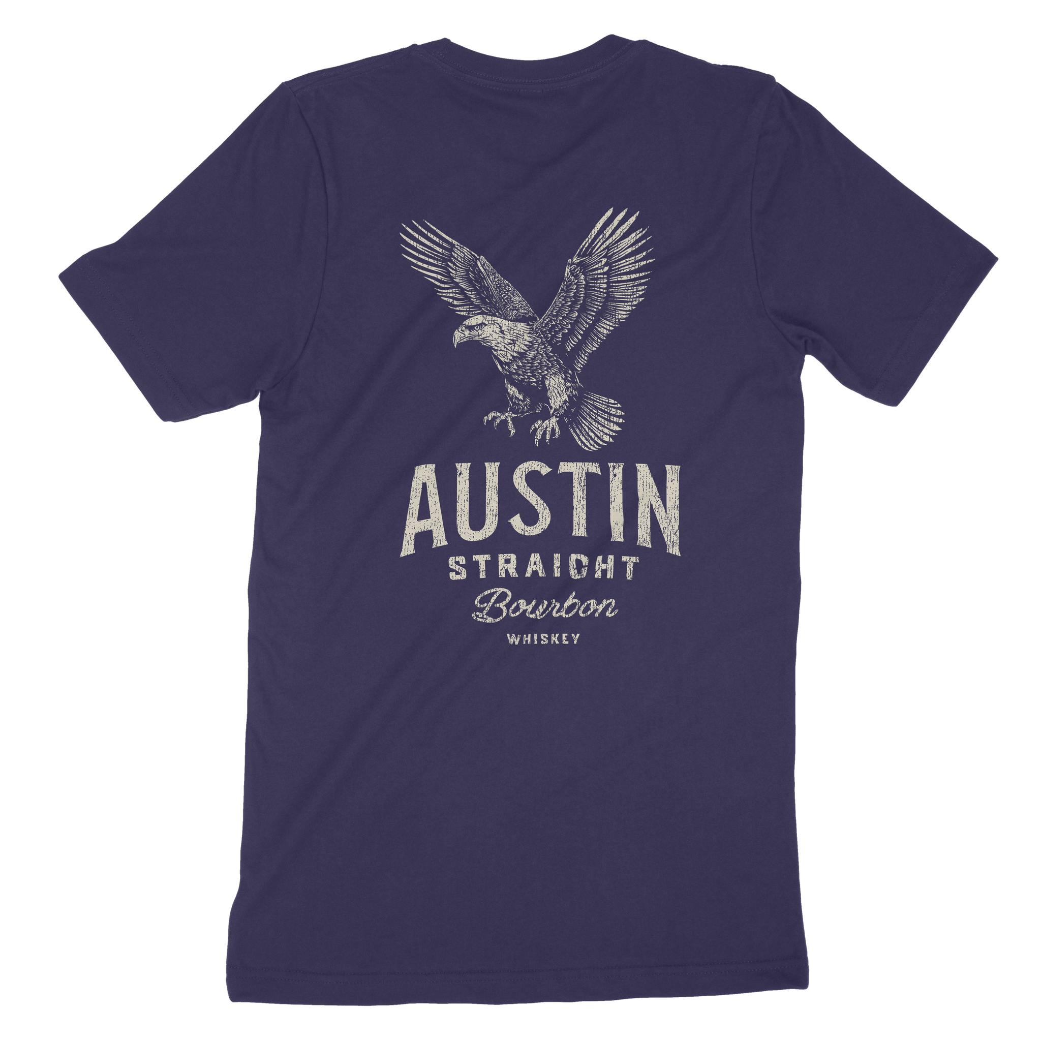 Austin Bourbon T-Shirt Navy back