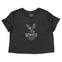 Denver Cropped Tee in Black - front view